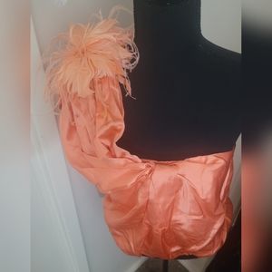 Bebe One Shoulder FLDOVR Top